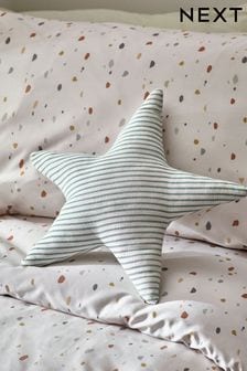 Textured Stripe Star Cushion