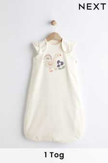White Duck Applique 1 Tog  Baby 100% Cotton Sleep Bag (N53684) | SGD 44 - SGD 50