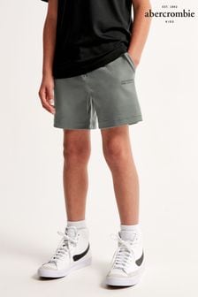 Gri - Abercrombie & Fitch Elasticated Waist Active Sport Shorts (N53691) | 209 LEI