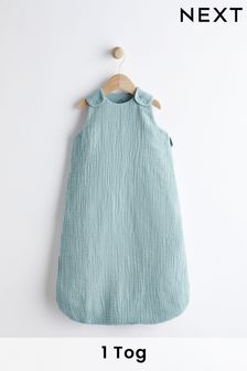 Blue Muslin 1 Tog  Baby 100% Cotton Sleep Bag (N53722) | NT$1,110 - NT$1,270