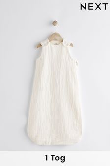 Cream Muslin Baby 100% Cotton 1 Tog Sleep Bag (N53751) | €35 - €40