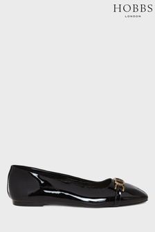 Hobbs Black Flat Myla Shoes (N53763) | €164