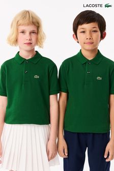 Polo Shirts Lacoste Green Short Sleeve Casual Next Luxembourg