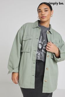 Simply Be Green Utility Cargo Jacket (N54085) | €40
