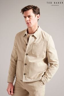 Naturalny - Ted Baker Button Through Moleskin Jacket (N54167) | 1,230 zł
