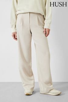 Hush Cream Tabitha Twill Trousers (N54212) | LEI 567