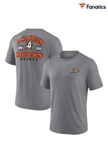 Fanatics Grey Nhl Anaheim Ducks Heritage Triblend T-shirt (N54394) | 191 ر.س
