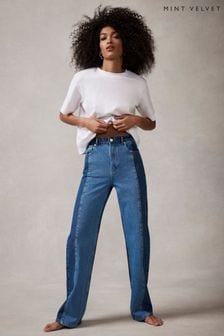 Mint Velvet Blue Indigo Two Tone Jeans (N54734) | €131