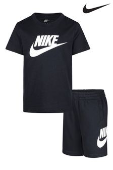 Чорний - Nike Infant Club T-shirt And Shorts Set (N55094) | 1 717 ₴