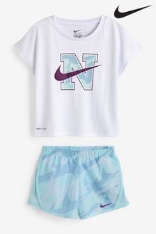 Nike Blue Little Kids Prep In Your Step Top And Shorts Set (N55111) | Kč1,270