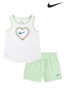 Зеленый - Nike Kids Little Happy Camper Shorts Set (N55130) | €41