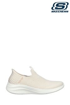 Skechers Cream Womens Ultra Flex 3.0 Slip In Trainers (N55362) | $153