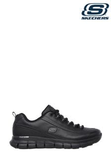 Skechers Black Sure Track Trickel Slip Resistant Work Trainers (N55376) | $144