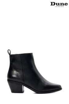 Dune London Black Papz Low Western Boots (N55523) | $207