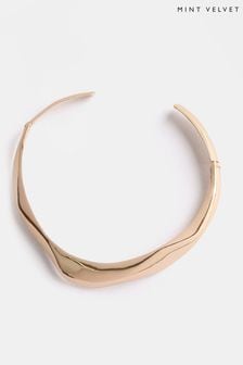 Mint Velvet Gold Tone Collar Necklace (N55534) | 287 SAR