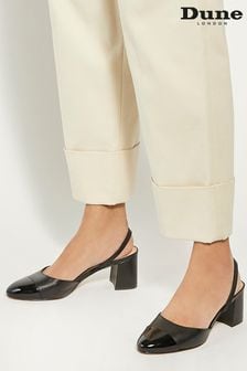 Dune London Black Careful Toe Cap Slingbacks (N55560) | $154