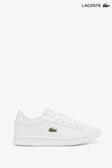 Boys black lacoste trainers top