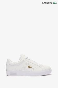 Canvas lacoste trainers womens best sale