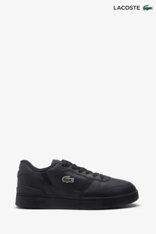 Lacoste T-Clip Lace-Up Logo Black Trainers (N55610) | $151