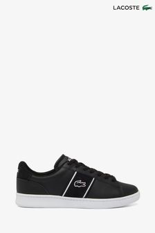 Lacoste black canvas shoes online