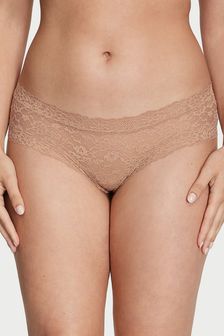 Praline Nude - Victoria's Secret Posey Lace Knickers (N55739) | kr160