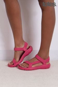 Totes Pink Solbounce Ladies Adjustable Velcro Sport Sandals (N55896) | KRW47,000