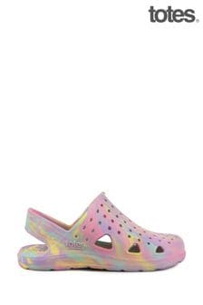 Totes Pink Pastel Tie Dye SolBounce Toddler Clogs (N55918) | €17.50 - €20