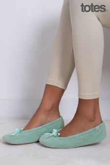 Totes Green Isotoner Popcorn Slippers (N55939) | €25