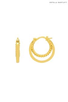 Estella Bartlett Gold Double Twisted Hoop Earrings (N56037) | SGD 43