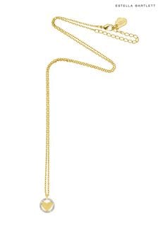 Estella Bartlett Gold Pastel Cubic Zirconia Heart Necklace (N56047) | ₪ 141