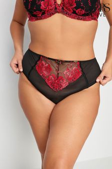 Yours Curve Red Hallie Embroidery Knickers (N56159) | €25