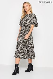 PixieGirl Petite Natural Short Sleeve Midi Dress (N56167) | $55