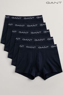 أزرق بحري - حزمة من 5 سراويل تحتية سوداء من Gant (N56225) | 383 ر.س