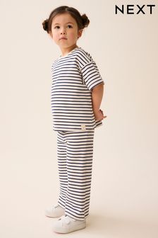 Short Sleeve T-Shirt and Wide Leg Trousers Set (3mths-7yrs)