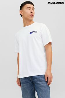 JACK & JONES White Small Logo T-Shirt (N56326) | OMR8
