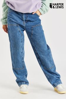 Harper & Lewis Blue Carpenter Denim Jeans (N56368) | $96
