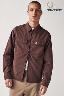 Кирпично-коричневый - Fred Perry легкая куртка на молнии (N56548) | €205