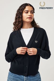 Fred Perry Black Cardigan