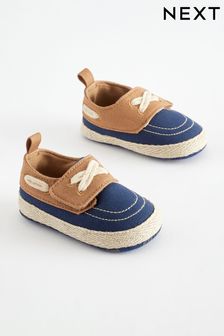 Navy Baby Boat Shoes (0-24mths) (N56622) | 45 QAR