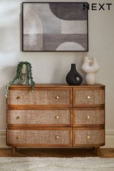 Mid Natural Odella Mango Chest of Drawers (N56719) | €1,100