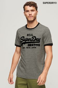 Superdry Grey Tonal Vintage Logo T-Shirt (N56767) | SGD 58