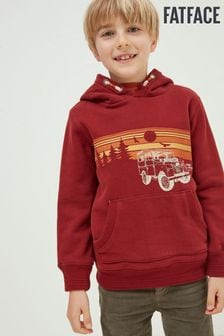 FatFace Red Land Rover Popover Hoodie (N56855) | €15.50