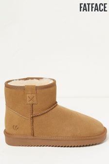 FatFace Brown Maeve Suede Slipper Boots (N56877) | 76 €
