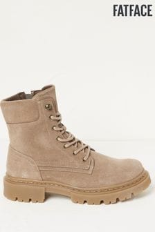 FatFace Natural Eliza Suede Ankle Worker Boots (N56888) | €58