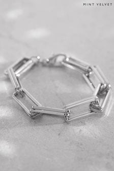 Mint Velvet Silver Tone Square Bracelet (N57035) | Kč1,150