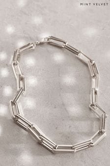Mint Velvet Silver Tone Square Necklace (N57038) | 54 €