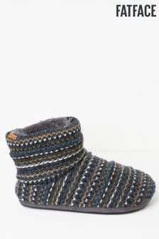 FatFace Grey Matthew Knit Slipper Boots (N57124) | €20