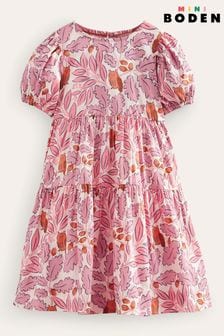 وردي - فستان منسوج مطبوع طبقات من Boden (N57211) | 147 د.إ - 174 د.إ