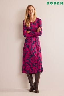 Boden Pink Lucy Jersey Midi Dress (N57212) | kr1,038