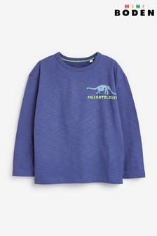 Boden Blue Dino Science Logo Front and back T-Shirt (N57237) | €24 - €26
